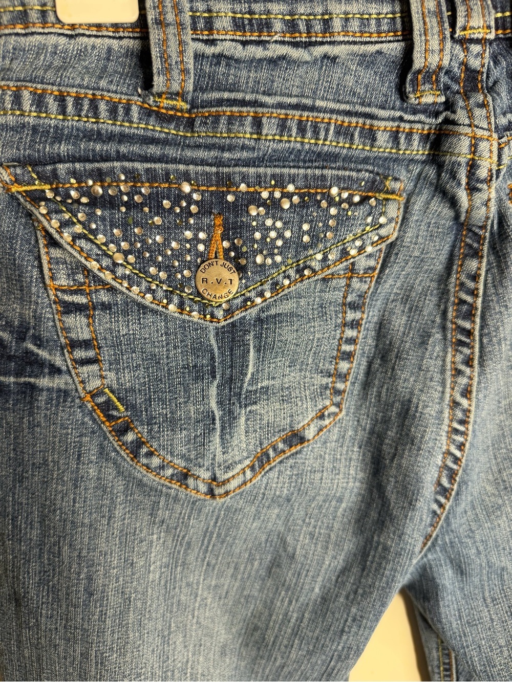 Y2K RVT Medium Blue Bootcut Jeans - Picture 7 of 7